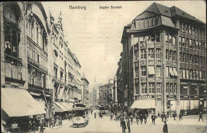 Hamburg Großer Burstah Straßenbahn