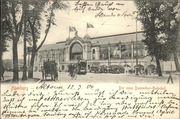 Hamburg Neuer Dammthor-Bahnhof Straßenbahn