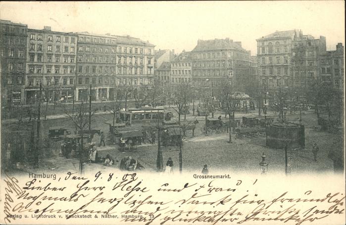 HAMBURG  CITY Grossneumarkt Strassenbahn