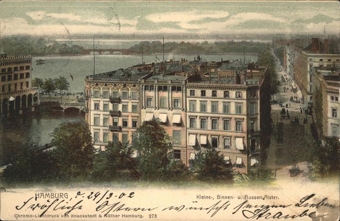 Hamburg Kleine- Binnen-u. Aussen-Alster