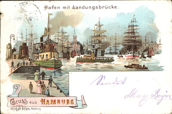 Hamburg Hafen Landungsbrücke