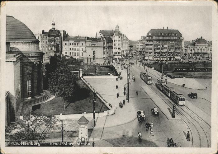 HAMBURG  CITY Ernst-Merckstrasse Strassenbahn NZ4