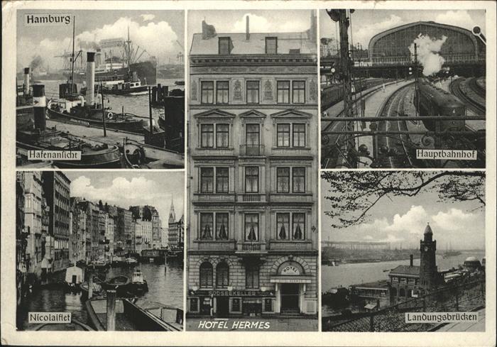 HAMBURG  CITY Hauptbahnhof Hotel Hermes Nicolaistift Hafen