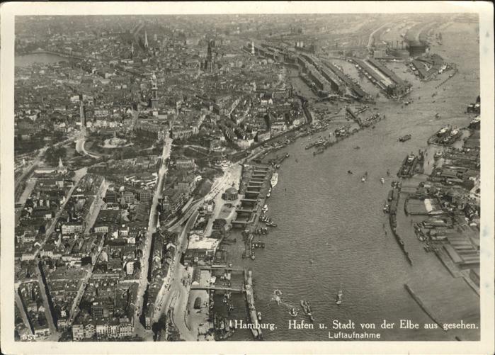HAMBURG  CITY Hafen Stadt Luftbild