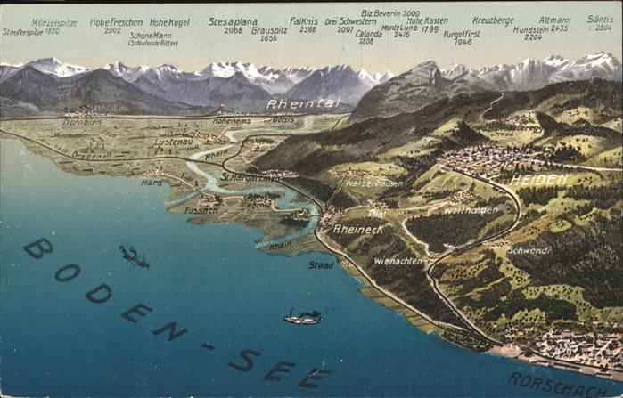 Bodensee Panoramakarte