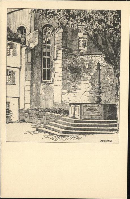 TueBINGEN BW Brunnen
Stift