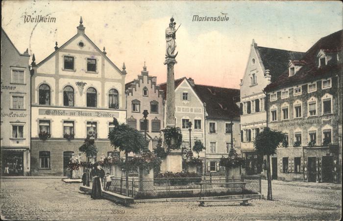 Weilheim Oberbayern Mariensäule