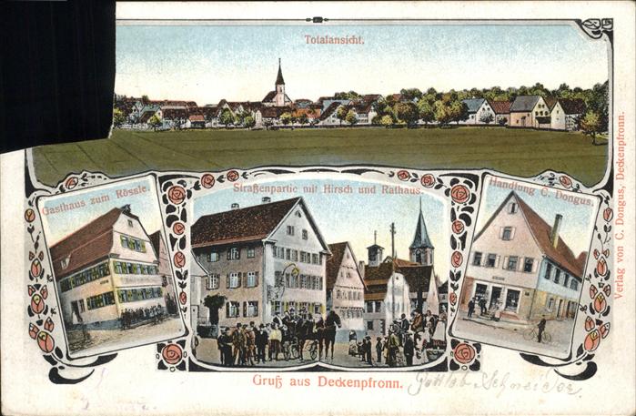 Deckenpfronn Rathaus Handlung c Dongus Gasthaus Zum