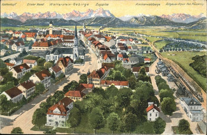 Weilheim Oberbayern Wetterstein Gebirge Ammerwaldberge Allg