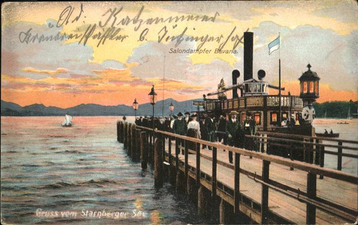 Starnberg Starnbergersee Bayern See Salondampfer Bavaria
