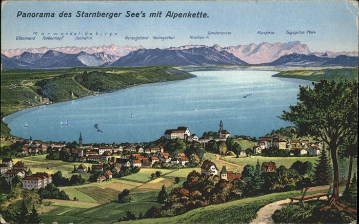 Starnberg Starnbergersee Bayern Alpenkette