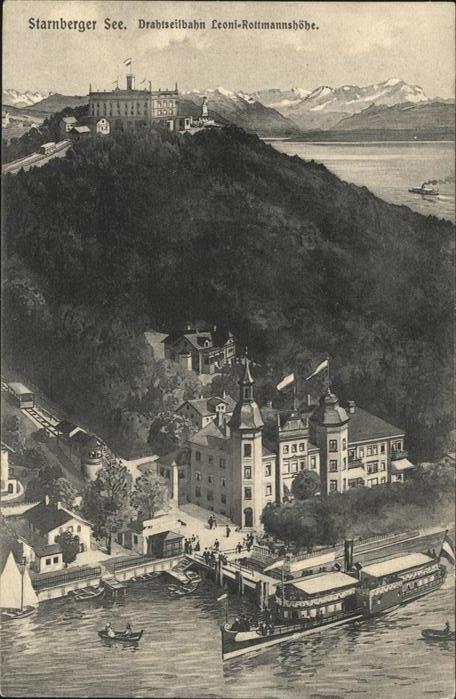 Starnberg Starnbergersee Bayern Drathseilbahn Leoni Rottmannshoehe