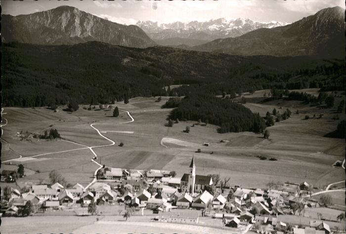 Habach Oberbayern Fliegeraufnahme