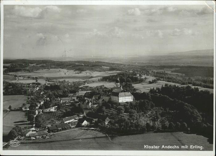 Kloster Andechs Fliegeraufnahme Erling