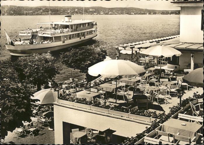 Starnberg Starnbergersee Bayern Strand Hotel  Schiff