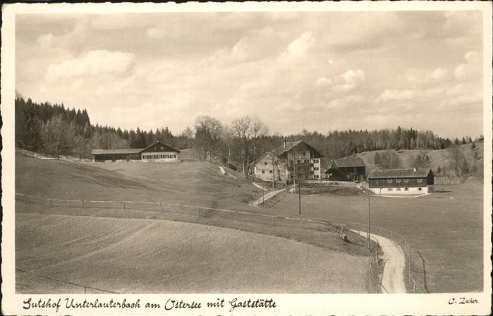 Unterlauterbach Iffeldorf Gaststätte Pension Lauterbacher Mühle