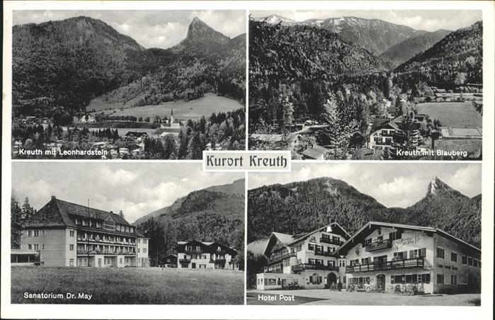 Kreuth Tegernsee Sanatorium Dr. May Hotel Post