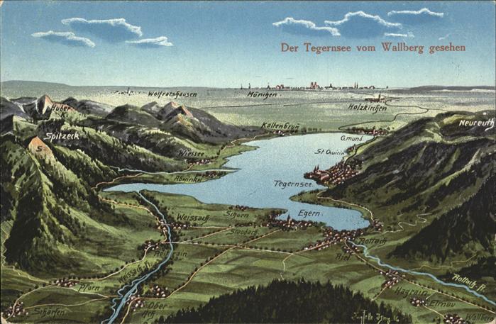 Tegernsee Bayern Panorama