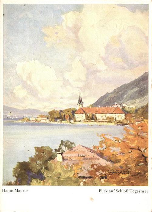 Tegernsee Bayern Schloss [Kuenstlerkarte]