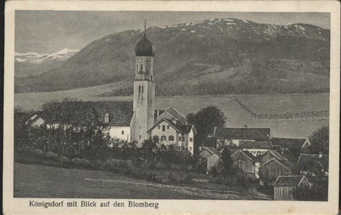 Koenigsdorf Oberbayern Kirche Blomberg