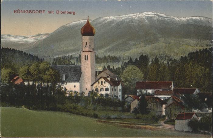 Koenigsdorf Oberbayern Kirche Blomberg