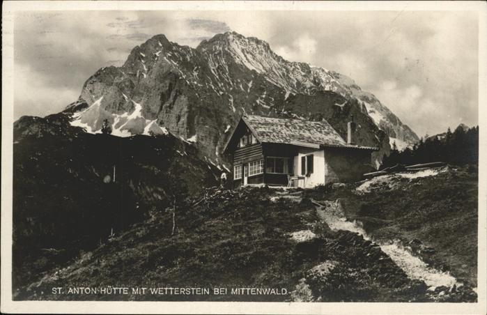 Mittenwald Bayern St Antonhütte Wetterstein