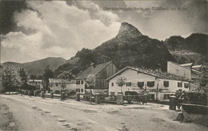OBERAMMERGAU Bayern Muehlbach Kofel