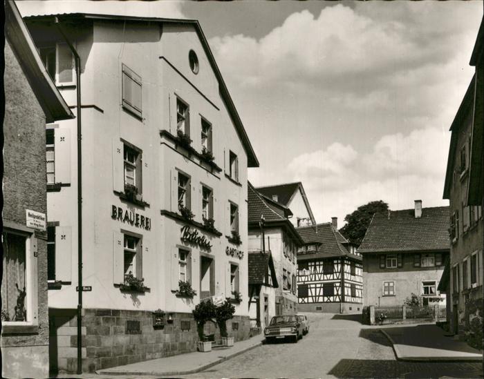 Zell Harmersbach Kirchstrasse Brauerei Bären