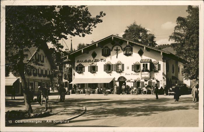 OBERAMMERGAU Bayern Dorfplatz Hotel Gasthof Alte Post