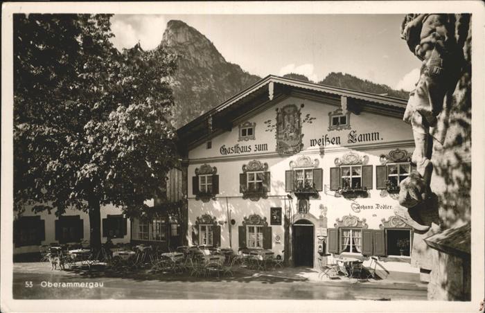 OBERAMMERGAU Bayern Gasthaus weissen Lamm