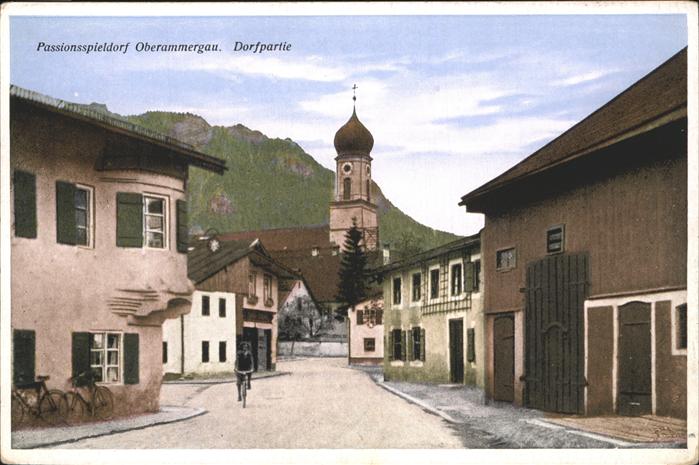 OBERAMMERGAU Bayern Dorfpartie