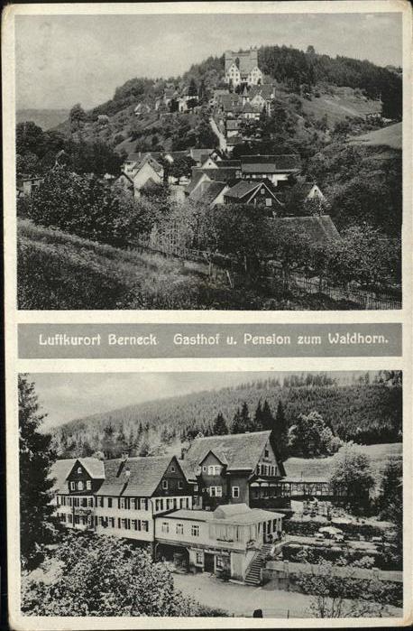 Berneck Altensteig Gasthof Pension Waldhorn