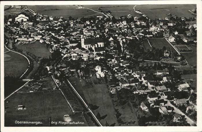 OBERAMMERGAU Bayern Fliegeraufnahme