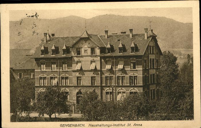 Gengenbach Haushaltungs-Institut St. Anna