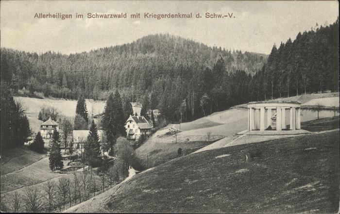 Allerheiligen Oppenau Kriegerdenkmal