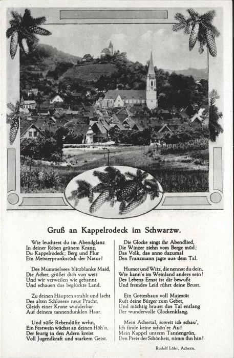 Kappelrodeck Gedicht
Grußkarte