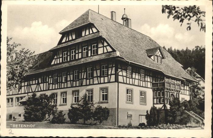 Seebach Ortenaukreis Kindererholungsheim Tretenhof Arbeiter-