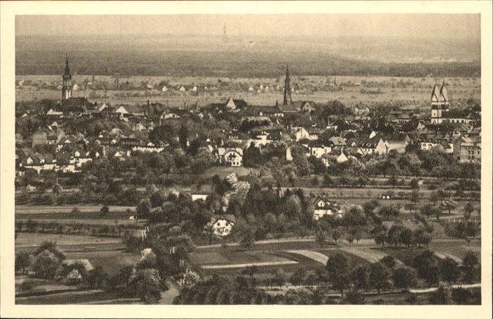 Offenburg Blick zur Rheinebene
