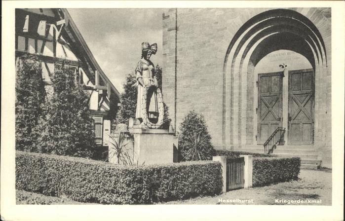 Hesselhurst Kriegerdenkmal