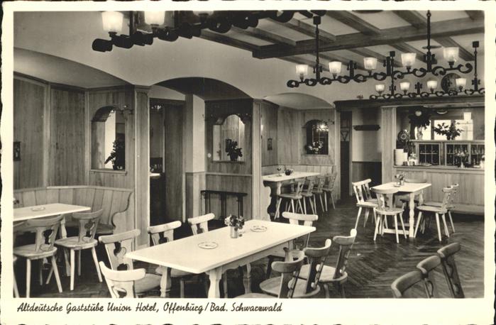 Offenburg Altdeutsche Gaststube Union Hotel Offen