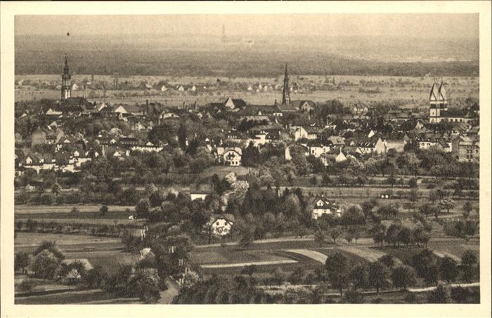 Offenburg Blick zur Rheinebene