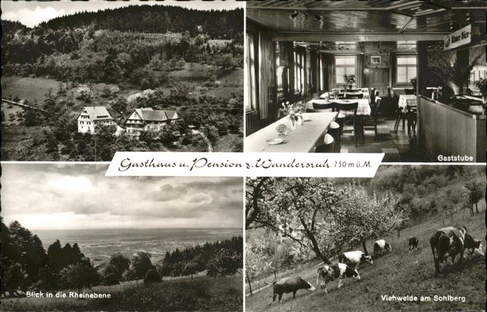 Lautenbach Renchtal Gasthaus u. Pension Wanderschuh Vieweid