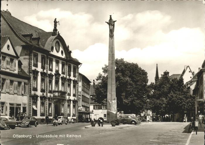 Offenburg Ursulasäule Rathaus