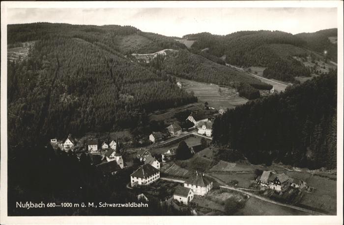 Nussbach Schwarzwald Flugaufnahme