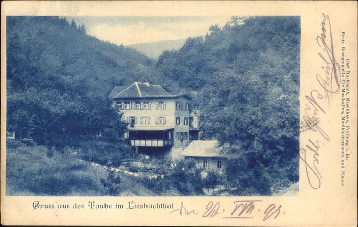 Lierbach Taube Lierbachthal