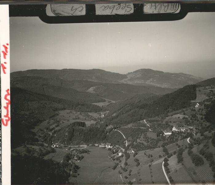 Seebach Ottenhoefen Schwarzwald [handschriftlich] Flugaufnahme