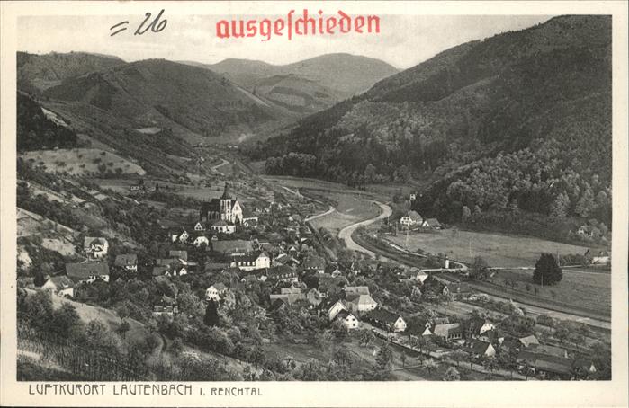 Lautenbach Renchtal Luftbild