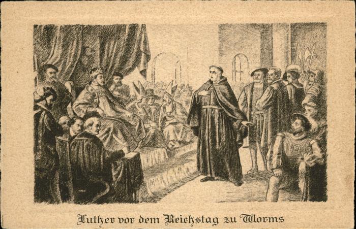 Worms Luther vor Reichstag