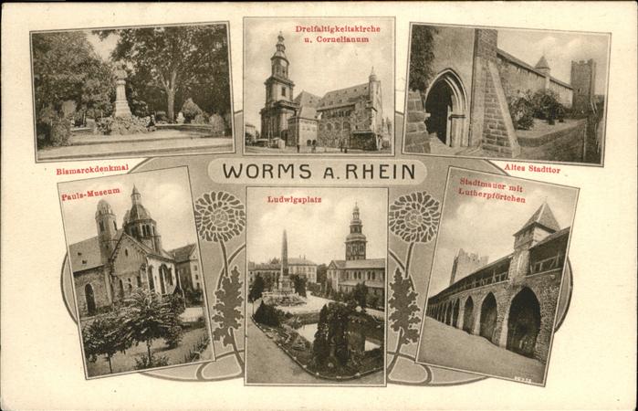 Worms Ludwigplatz Altes Stadttor Pauls-Museum