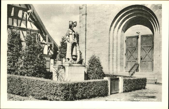 Hesselhurst Kriegerdenkmal